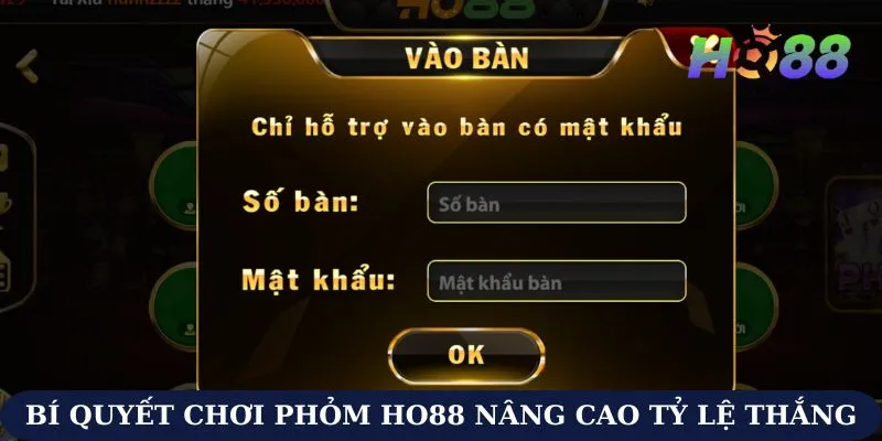 Bí quyết chơi Phỏm Ho88 nâng cao tỷ lệ thắng