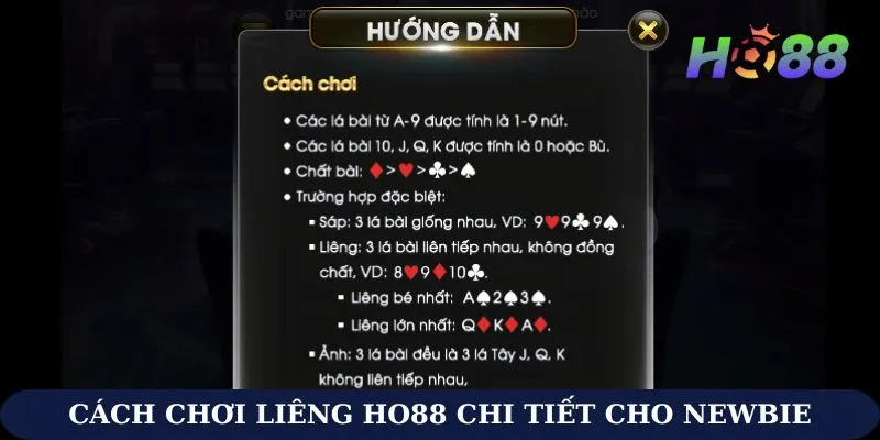 Cách chơi Liêng Ho88 chi tiết cho những ai cần