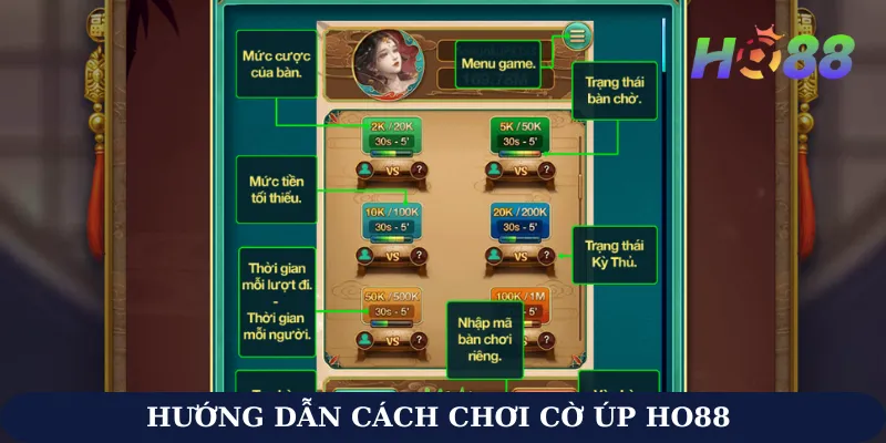 Cách chơi cờ úp Ho88
