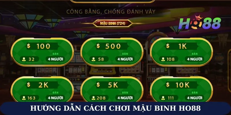 Hướng dẫn cách chơi Mậu Binh Ho88 để tối ưu lợi nhuận