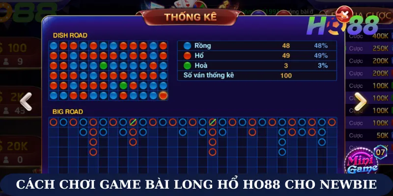 cách chơi game bài long hổ Ho88