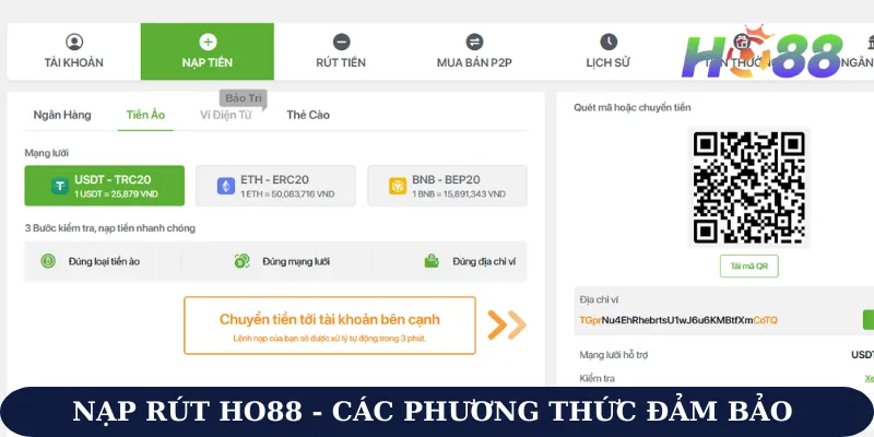 Nạp rút Ho88