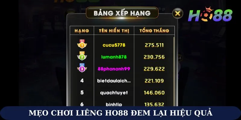 Tiết lộ mẹo chơi Liêng Ho88 hiệu quả tăng cơ hội thắng